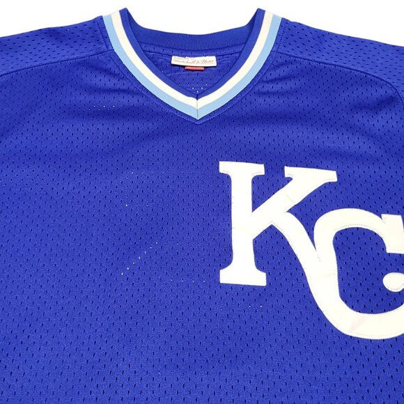 Mitchell & Ness Blue KC Jersey - Picture 2 of 12